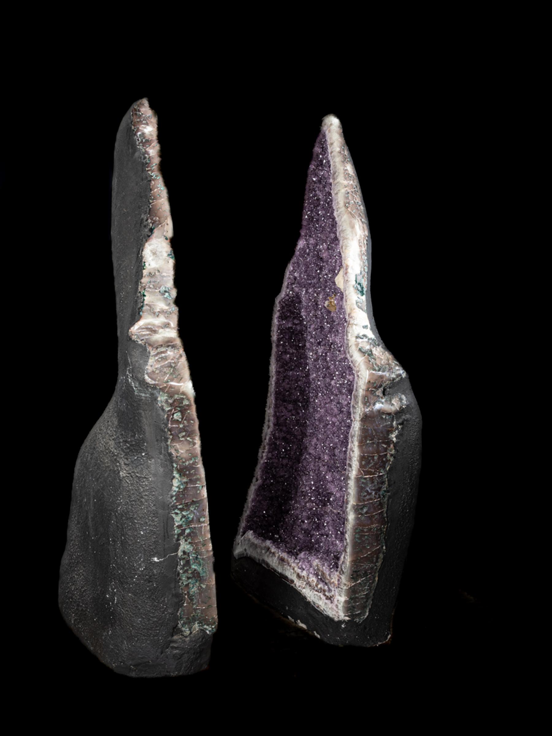 Pair of amethyst geode - Stonegallerya0160 13 - A0160