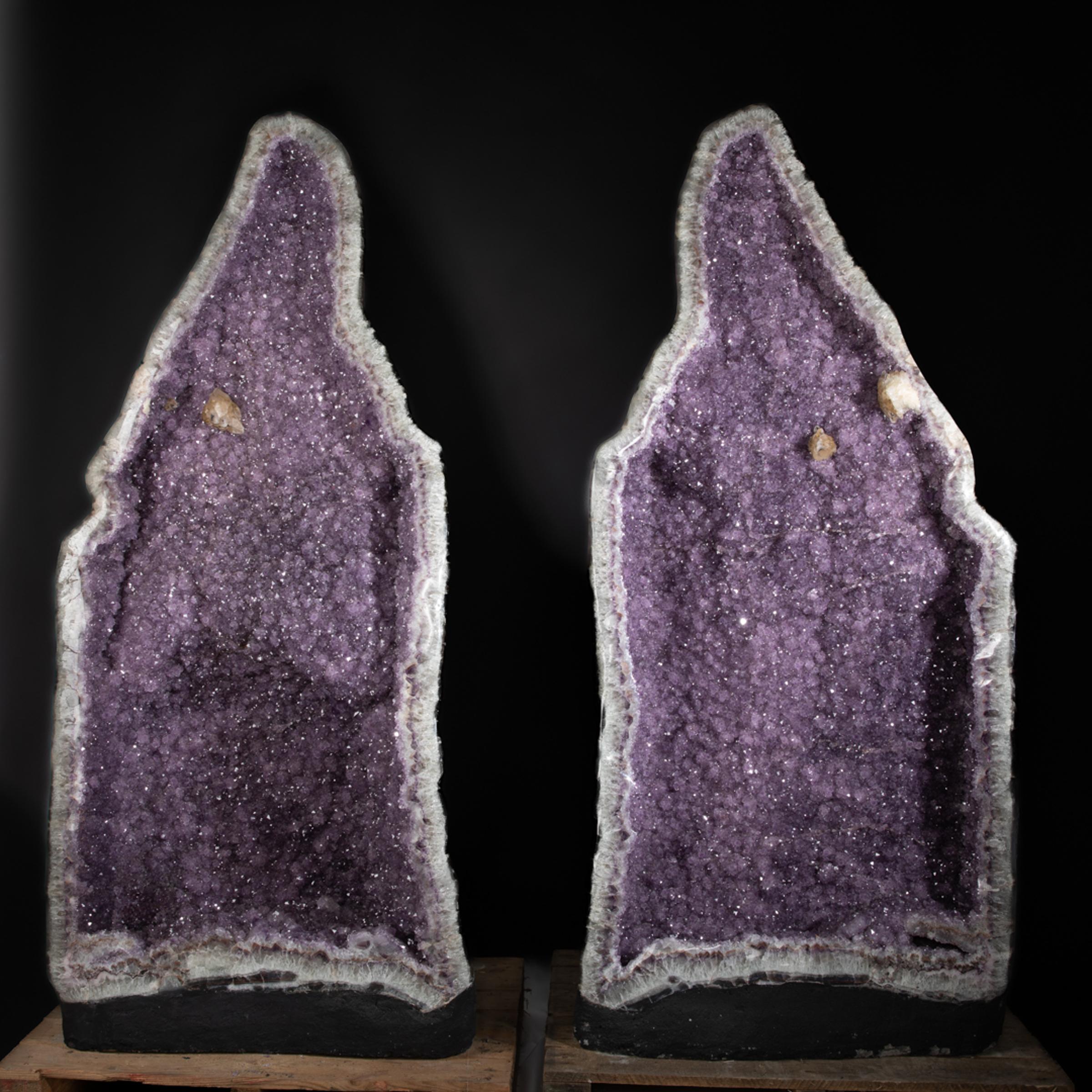 Pair of amethyst geode - Stonegallerya0160 3 - A0160