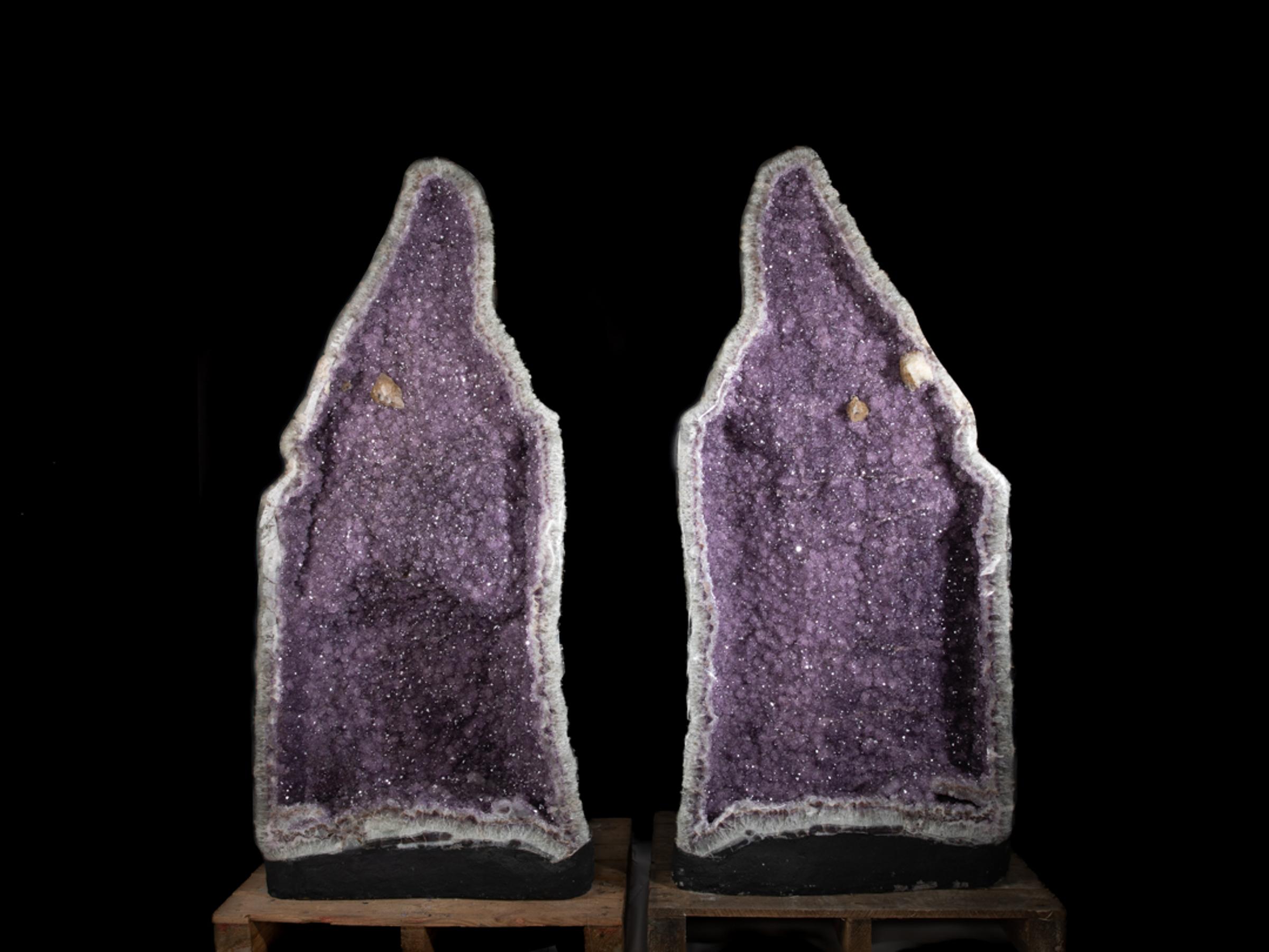 Pair of amethyst geode - Stonegallerya0160 4 - A0160