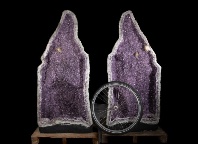 Pair of amethyst geode - Stonegallerya0160 2 - A0160